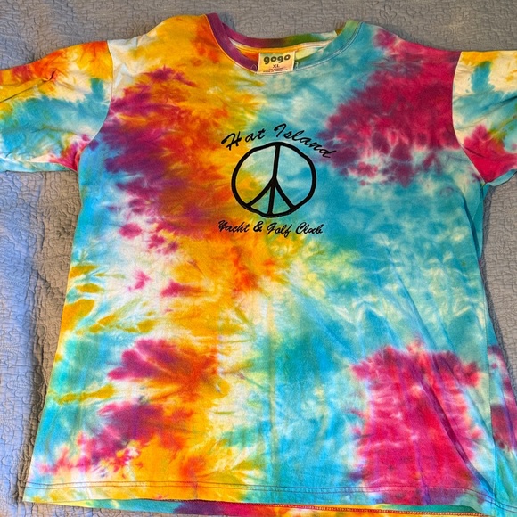 Colorful Tie-Dye Peace Sign Tee - Picture 3 of 5